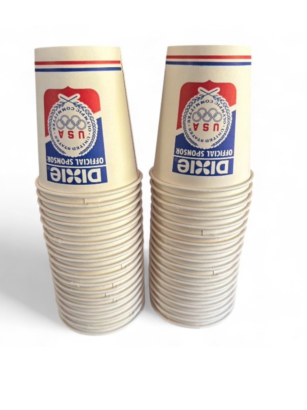 Vintage 1980s United States Olympics Committee Dixie cups 8 oz.
